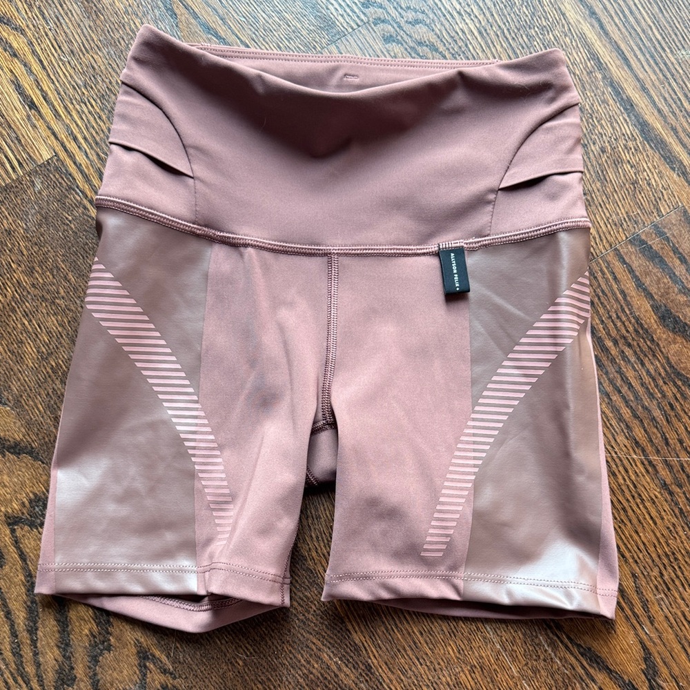 Allyson Felix for Athleta XXS bike shorts brown